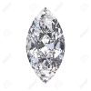 3D illustration marquise diamond stone on a white background