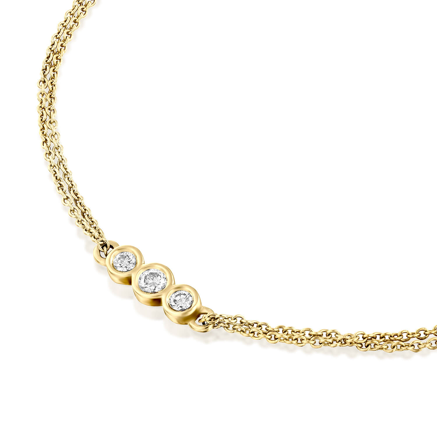 3 Bezel Set White Diamonds Bracelet Bangle - #jewelry #bracelet  @EtsyMktgTool #classicbangle … | Diamond bracelet, Diamond bracelet design, Diamond  bangles bracelet