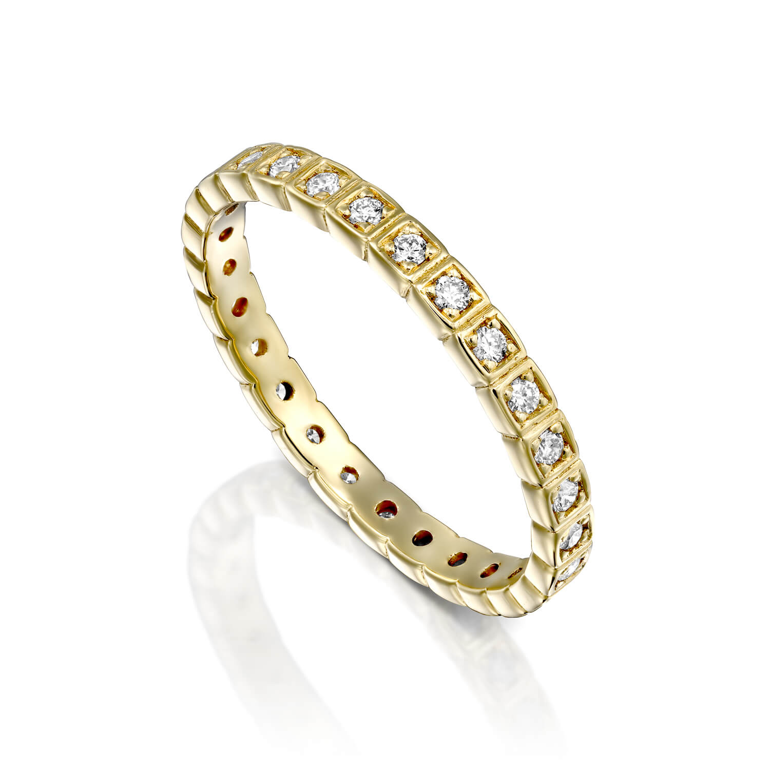 טבעת יהלומים איטרניטי קוביות ADR-00292-1