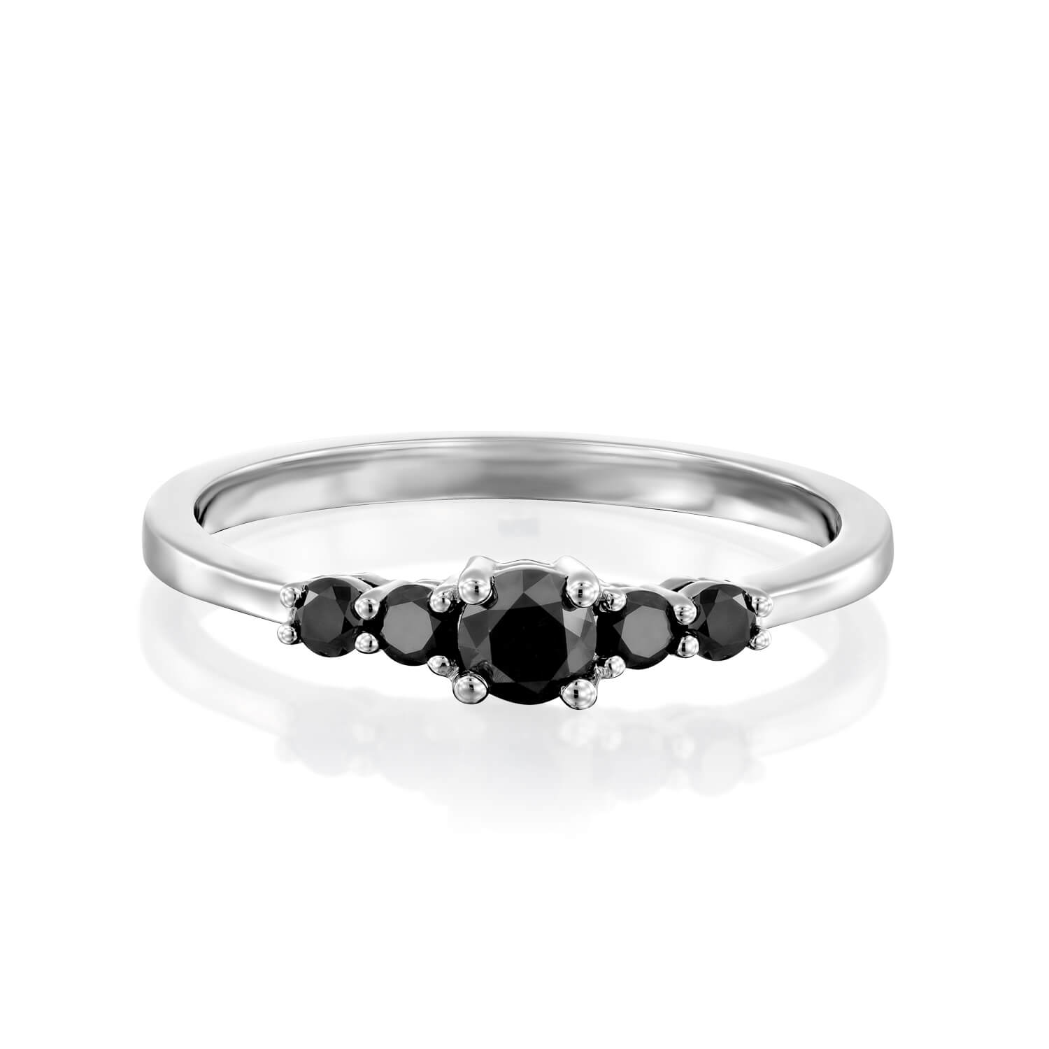 Black Diamond Ring NINA - nature shiny